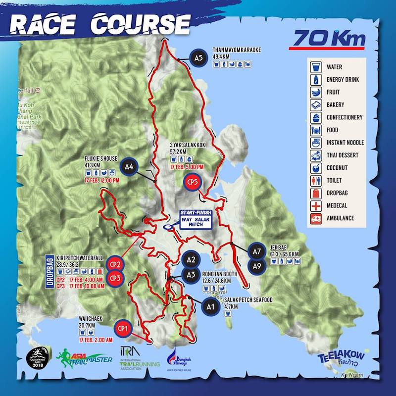 Ultra-Trail Unseen Koh Chang - 70 km